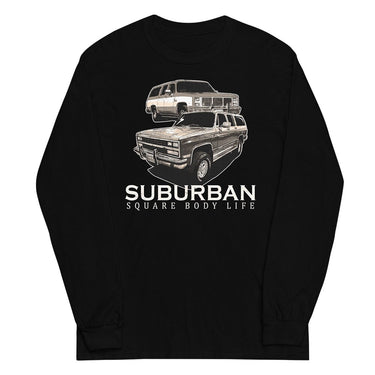 Suburban Square Body Life Long Sleeve Shirt in black